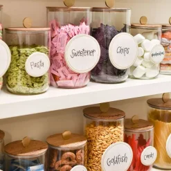 Kitchen & Dining^Happy Everything Mini Wooden Lid Glass Jar By !