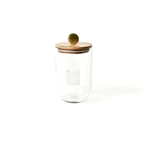 Kitchen & Dining^Happy Everything Mini Wooden Lid Glass Jar By !