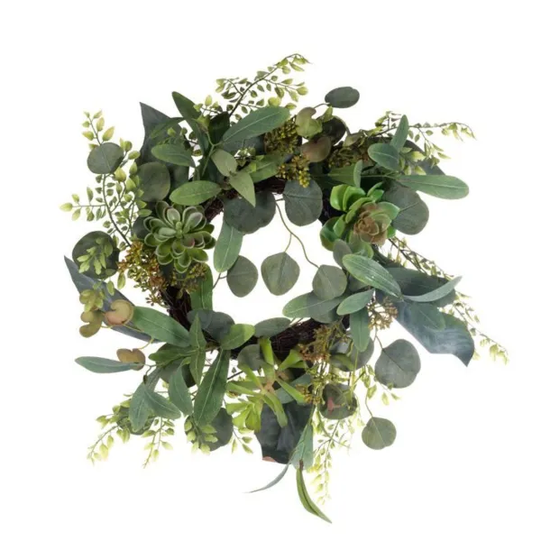 Door Decor^CRI Mix Succulent Wreath 6"