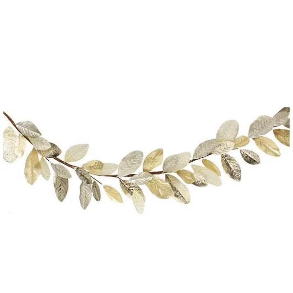 Table Decor^Craig Bachman Mixed Metallic Magnolia Leaf Garland