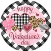 Wall Decor^Craig Bachman Mixed Print Happy Valentine's Day Sign, 8"