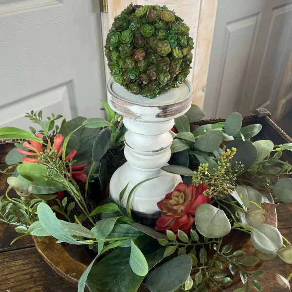Succulents^CRI Mixed Succulent Wreath 6"