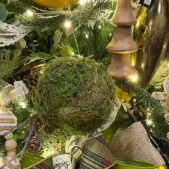 Faux Plants^CRI Moss Orb 6"