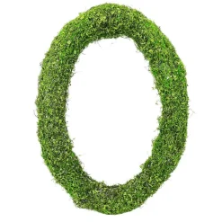 Spring^Liberty Floral Moss Oval Wreath