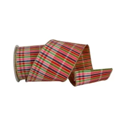 Ribbon^Farrisilk Multi-Colored Cambridge Stripe Ribbon 4"X10Yd