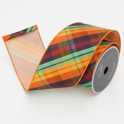 Ribbon^Farrisilk Multi-Colored Edgy Fall Ribbon 4"X10Yd