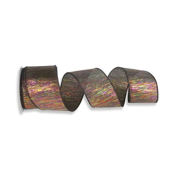 Ribbon^Direct Export Co. Multicolored Metallic Ribbon, 2.5"X 10Yd