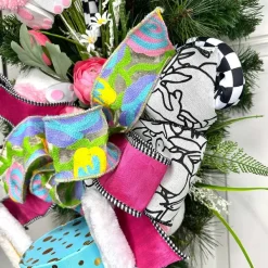Spring^Farrisilk Multifloral Pastel Ribbon, 4