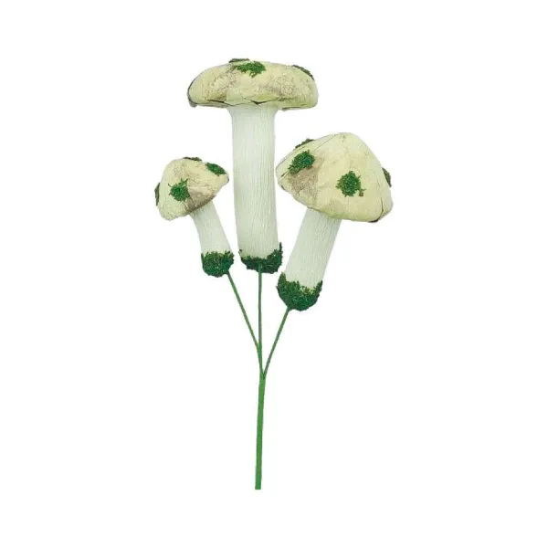 Picks^LIBERTY FLORAL Mushroom Pick, White