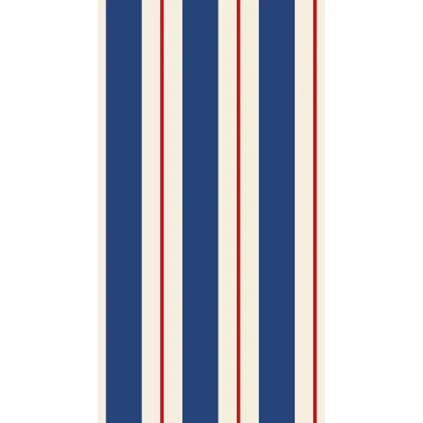 Kitchen & Dining^Hester & Cook Navy & Red Awning Stripe Guest Napkin Set