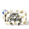 Table Decor^Happy Everything Neutral Dot Rectangle Mini Entertaining Platter By !