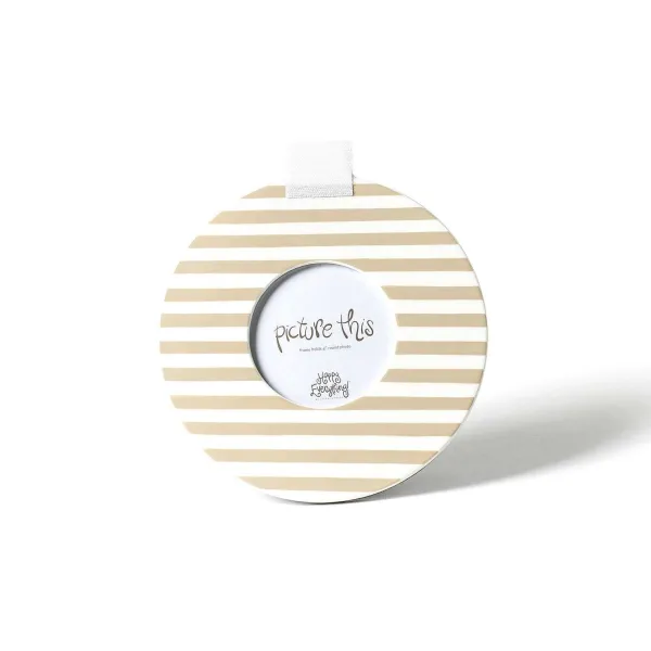 Home Accents^Happy Everything Neutral Medium Stripe Round Frame By !