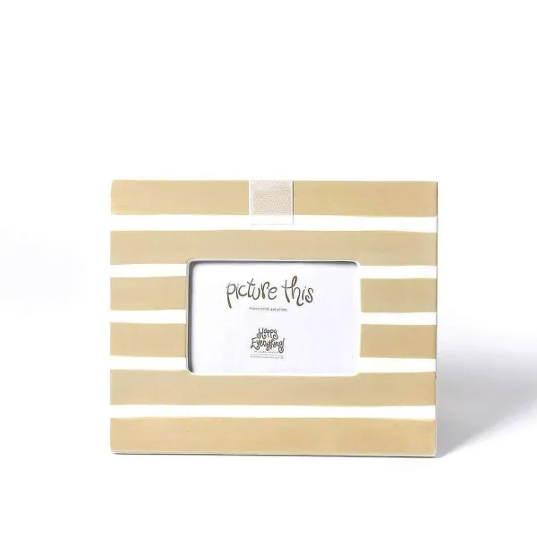 Table Decor^Happy Everything Neutral Stripe Mini Frame By !