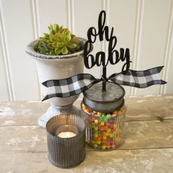 Table Decor^The Round Top Collection Oh Baby Finial