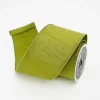 Ribbon^Farrisilk Olive Shabby Silk Ribbon, 4" X 10Yd