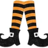 Wall Decor^Craig Bachman Orange And Black Glitter Stripe Halloween Witch Legs