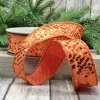 Ribbon^D. Stevens Orange Metallic Sequin Ribbon, 1.5" X 10Yd