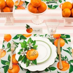 Kitchen & Dining^Hester & Cook Orange Orchard Placemat Sheets
