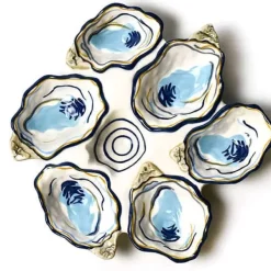 Kitchen & Dining^Coton Colors Oyster Half Dozen Platter
