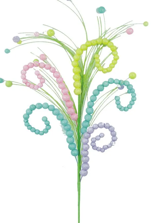 Sprays^Liberty Floral Pastel Curly Ball Spray