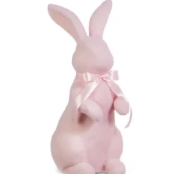 Home Accents^RAZ Pastel Pink Flocked Bunny, Large