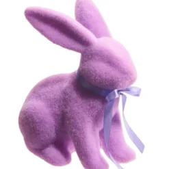 Home Accents^RAZ Pastel Purple Flocked Bunny