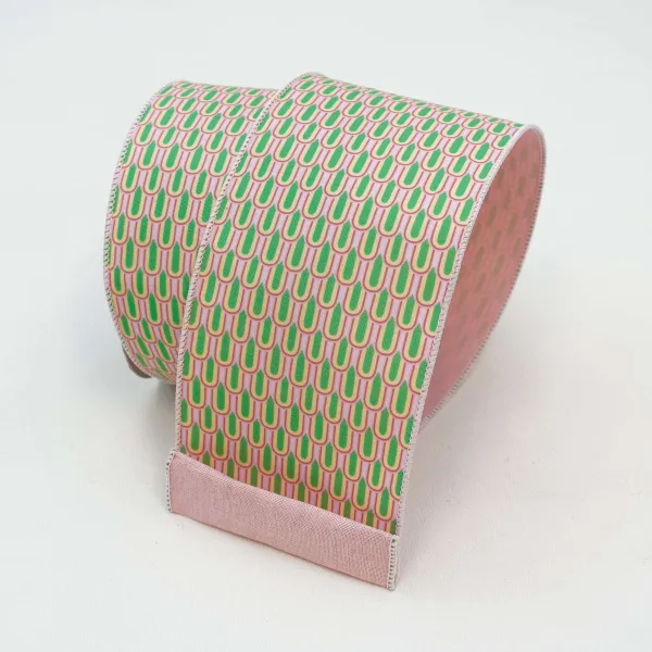 Spring^Farrisilk Pastel Waves Ribbon, 2.5" X 10Yd