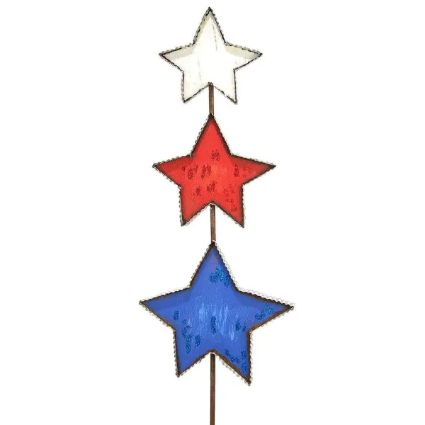 Pot Stakes^The Round Top Collection Patrioic Star Topiary