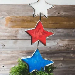 Pot Stakes^The Round Top Collection Patrioic Star Topiary