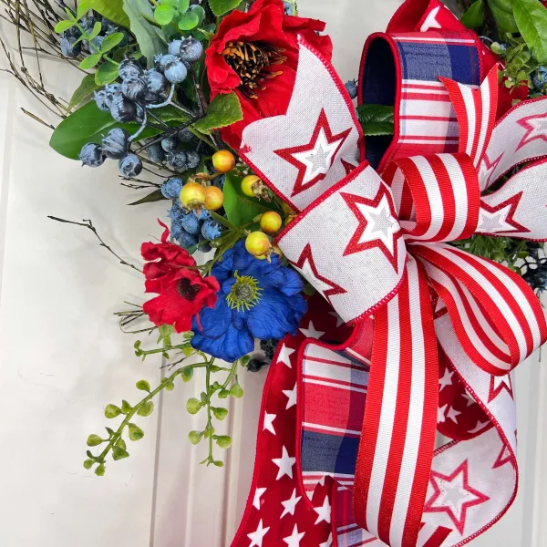 Creations^* Patriotic Blueberry Wreath
