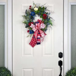 Door Decor^* Patriotic Blueberry Wreath