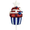 Picks^Liberty Floral Patriotic Cupcake Pick