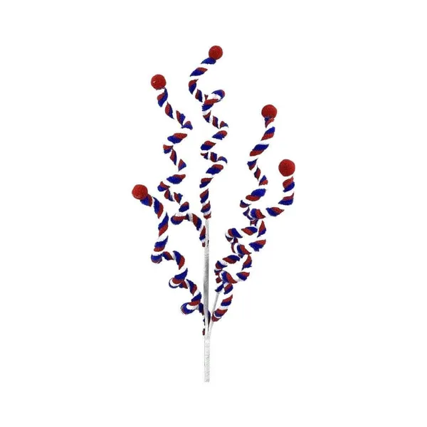Sprays^Liberty Floral Patriotic Curly Spray