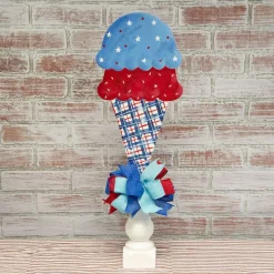 Spring^The Round Top Collection Patriotic Double Scoop Ice Cream Cone