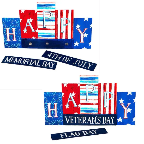 Signs^The Round Top Collection Patriotic Happy Sign