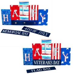 Focal Points^The Round Top Collection Patriotic Happy Sign