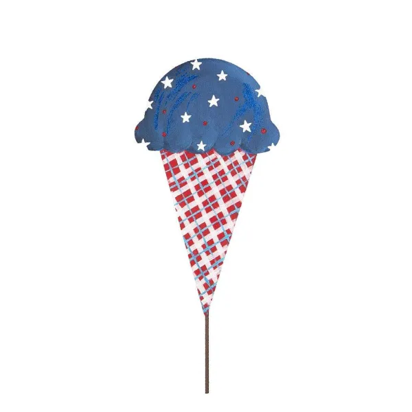 Wall Decor^The Round Top Collection Patriotic Ice Cream Cone