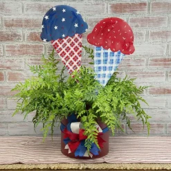 Wall Decor^The Round Top Collection Patriotic Ice Cream Cone