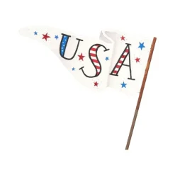 Pot Stakes^The Round Top Collection Patriotic Pennant Flag
