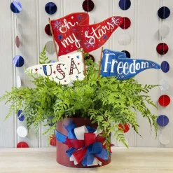 Wall Decor^The Round Top Collection Patriotic Pennant Flag