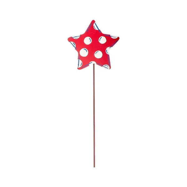 Pot Stakes^The Round Top Collection Patriotic Polka Dot Star