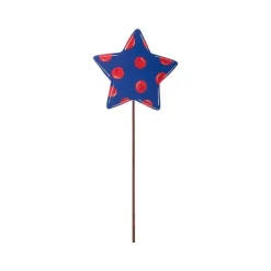 Pot Stakes^The Round Top Collection Patriotic Polka Dot Star