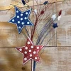 Sprays^Liberty Floral Patriotic Polkadot Star Spray