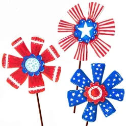 Focal Points^The Round Top Collection Patriotic Ribbon Flowers