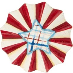 Table Decor^The Round Top Collection Patriotic Rosette Fan Magnets