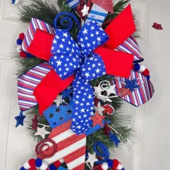 Creations^* Patriotic Star Teardrop, Long