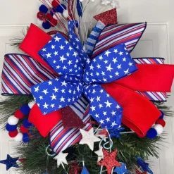 Door Decor^* Patriotic Star Teardrop, Short