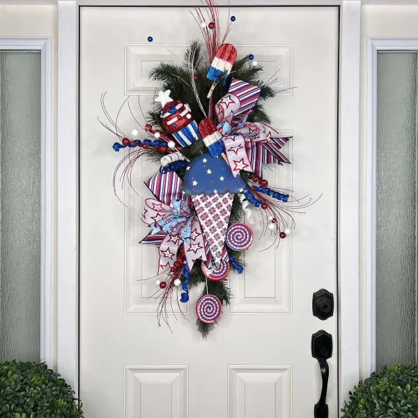 Door Decor^* Patriotic Treat Teardrop