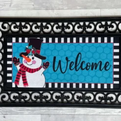 Rugs & Mats^Evergreen Patterned Snowman Sassafrass Switch Mat