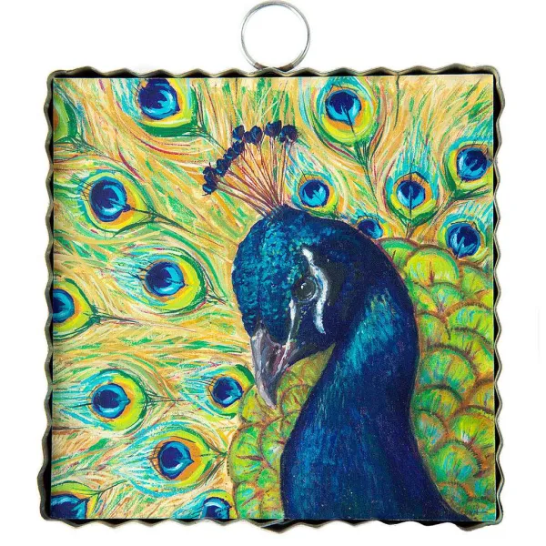Spring^The Round Top Collection Peacock Beauty Mini Gallery Art
